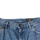 Dolce & Gabbana Blue Cotton Logo Men Loose Denim Jeans