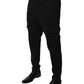 Dolce & Gabbana Black Viscose Cargo Men Casual Pants