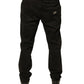 Dolce & Gabbana Black Ripped Logo Cotton Skinny Denim Jeans