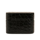 Dolce & Gabbana Black Leather Metal Logo Plaque Holder Airpods Case