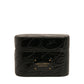 Dolce & Gabbana Black Leather Metal Logo Plaque Holder Airpods Case