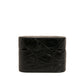 Dolce & Gabbana Black Leather Metal Logo Plaque Holder Airpods Case