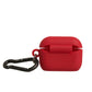 Dolce & Gabbana Red Silicone Rubber Logo Embossed Airpods Case