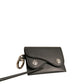 Dolce & Gabbana Black Leather Card Case Keychain Key Holder