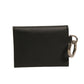 Dolce & Gabbana Black Leather Card Case Keychain Key Holder