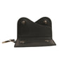 Dolce & Gabbana Black Leather Card Case Keychain Key Holder