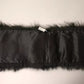Dolce & Gabbana Black Fur Shoulder Collar Wrap Shawl Scarf