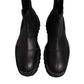 Dolce & Gabbana Black Chelsea Boots Leather Slip On Shoes