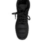 Dolce & Gabbana Black Padded Mid Calf Lace Up Boots Shoes