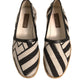 Dolce & Gabbana Black White Stripes Slip On Espadrille Shoes