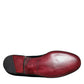Dolce & Gabbana Black Velvet Floral Gun Loafers Dress Shoes