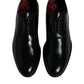 Dolce & Gabbana Black Calfskin Leather Derby Lace Up Formal Dress Shoes