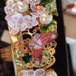 Dolce & Gabbana Gold Crystal Purple Hortensia Headband Crown Diadem