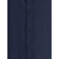 Brunello Cucinelli Blue Cotton Shirt