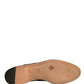 Sergio Rossi Black White Leather Lace Up Flats Ankle Boots Shoes