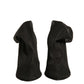 Dolce & Gabbana Black Silk Mesh Sock Style Heels Boots Shoes