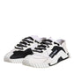 Dolce & Gabbana White Black NS1 Low Top Sneakers Shoes