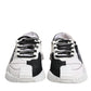 Dolce & Gabbana White Black NS1 Low Top Sneakers Shoes