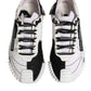 Dolce & Gabbana White Black NS1 Low Top Sneakers Shoes