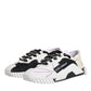 Dolce & Gabbana White Black NS1 Low Top Sneakers Shoes