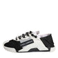 Dolce & Gabbana White Black NS1 Low Top Sneakers Shoes