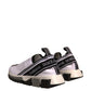 Dolce & Gabbana White Black Slip On Sorrento Sneakers Shoes