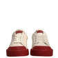 Dolce & Gabbana Shoes White Leather Logo Portofino Sneakers