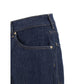 7FOR Blue Cotton Straight-Leg Jeans