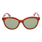 Serengeti Orange Plastic Sunglasses