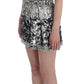 Dolce & Gabbana Crystal Silver Runway Handmade Dress