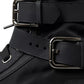 Dolce & Gabbana Black Nylon NS1 High Top Sneakers Shoes
