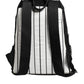 Dolce & Gabbana Black White Vulcano Royal King Print Men Backpack Bag