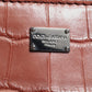 Dolce & Gabbana Bordeaux Croc Leather Logo Plaque Men Briefcase Bag