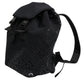 Dolce & Gabbana Black Neoprene Nylon DG Logo School Backpack Bag