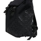 Dolce & Gabbana Black Neoprene Nylon DG Logo School Backpack Bag
