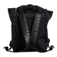 Dolce & Gabbana Black Neoprene Nylon DG Logo School Backpack Bag