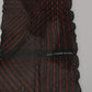 Costume National Black Red Viscose Foulard Branded Scarf