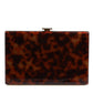 Dolce & Gabbana Brown Leather Clutch Evening Crossbody Bag