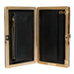 Dolce & Gabbana Brown Leather Clutch Evening Crossbody Bag