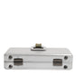 Dolce & Gabbana Metallic Silver DG BOX Leather Shoulder Strap Bag