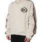 Dolce & Gabbana Beige Logo Applique Cotton Corduroy Full Zip Jacket