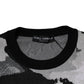 Dolce & Gabbana Multicolor Camouflage Crew Neck Men Pullover Sweater