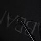 Dolce & Gabbana Black Nylon Logo Crew Neck Pullover Sweater