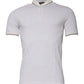 Dolce & Gabbana White Polka Dot Cotton Collared Polo T-shirt