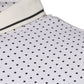 Dolce & Gabbana White Polka Dot Cotton Collared Polo T-shirt