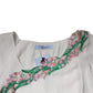 Blumarine White Floral Embroidery Viscose Chiffon Shift Dress