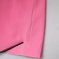 Dondup Pink Viscose Short Sleeves Backless Sheath Mini Dress