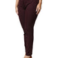 Aniye By Maroon Mid Waist Tapered Skinny Dress Pants