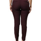 Aniye By Maroon Mid Waist Tapered Skinny Dress Pants