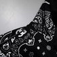 Dolce & Gabbana Black Bandana Hooded Men Sweatshirt Sweater